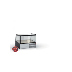 Επαγγελματική ανοξείδωτη βιτρίνα θερμαινόμενη με κυκλοφορία αέρα επιτραπέζια 77x60x66 εκ ID-ECO77.HOTAIR