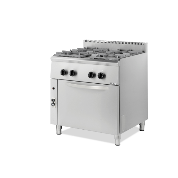 Κουζίνα αερίου 4 εστίες με φούρνο 80x70x85εκ VMX-204STVE
