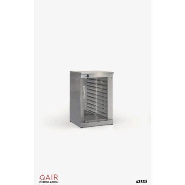 Βιτρίνα στόφα επαγγελματική με αντίσταση επιδαπέδια ID-43532 60x55x90 εκ