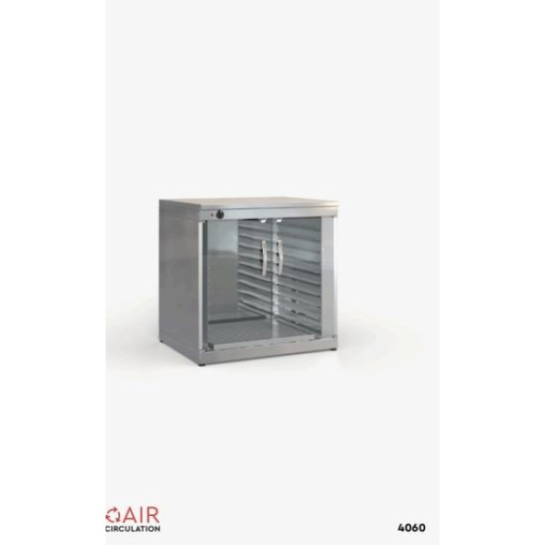 Βιτρίνα στόφα επαγγελματική με αντίσταση επιδαπέδια ID-4060 90x70x90 εκ