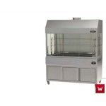 Επιδαπέδια ψησταριά κάρβουνου με σούβλες δύο ατέρμονες και χοάνη και 2 πλευρές τζάμια ΙΝΟΧ πίσω VKN-LGHG6 180χ81χ200 εκ