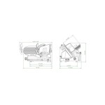 350 IK Dual Ζαμπονομηχανή με ιμάντα και ειδικό μαχαίρι για τυρί Manconi ICS-110.2002