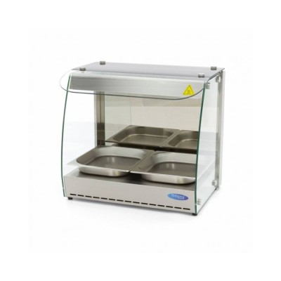 Επαγγελματική ηλεκτρική βιτρίνα θερμαινόμενη επιτραπέζια 2ΧGN 1/2 56Χ44Χ52 εκ MAX-09400750