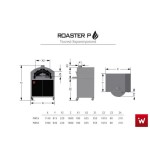 Επαγγελματικός φούρνος με ξύλα επιδαπέδιος ROASTER P VKN-ROASTER PWC 4 1,14X81,5X168 εκ