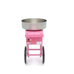 Επαγγελματικη μηχανη μαλλι της γριας – Ø 52cm - ΡΟΖ με καρότσι και καπάκι MAX-09506002