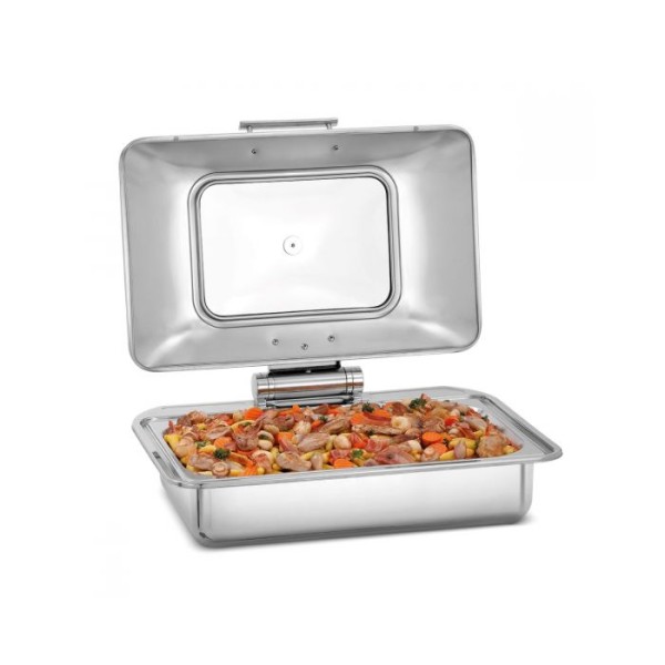 Chafing Dish Flexible για GN1/1 με soft close & παράθυρο ελέγχου 500507