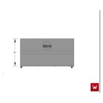 Επαγγελματική κοτοπουλιέρα με ξύλα-κάρβουνο για 36-42 κοτόπουλα VKN-POASTER PCFW16 160X105X193 εκ