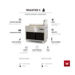 Επαγγελματική ψησταριά για 6 κοντοσούβλια επιτραπέζια κάρβουνου VKN-ROASTER K6S 85X61X27/27 εκ