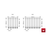 Επαγγελματική ψησταριά για 9 κοντοσούβλια επιδαπέδια κάρβουνου VKN-ROASTER K9SF 110X61X97/27 εκ