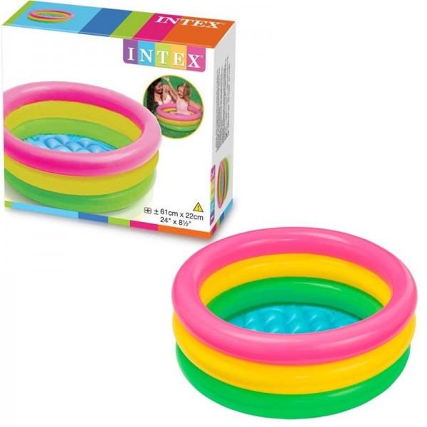 INTEX ΦΟΥΣΚΩΤΗ ΠΙΣΙΝΑ ΠΟΛΥΧΡΩΜΗ 61Χ22CM