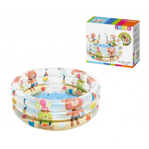 INTEX ΦΟΥΣΚΩΤΗ ΠΙΣΙΝΑ ΠΑΙΔΙΚΗ ΑΡΚΟΥΔΑΚΙ 61Χ22CM