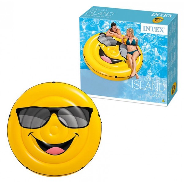 INTEX ΦΟΥΣΚΩΤΟ ΣΤΡΩΜΑ ΘΑΛΑΣΣΗΣ COOL GUY ΚΙΤΡΙΝΟ 173X27CM