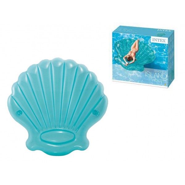 INTEX ΦΟΥΣΚΩΤΟ ΣΤΡΩΜΑ ΘΑΛΑΣΣΗΣ ΚΟΧΥΛΙ ΝΗΣΙ ΜΠΛΕ 191Χ191Χ25CM
