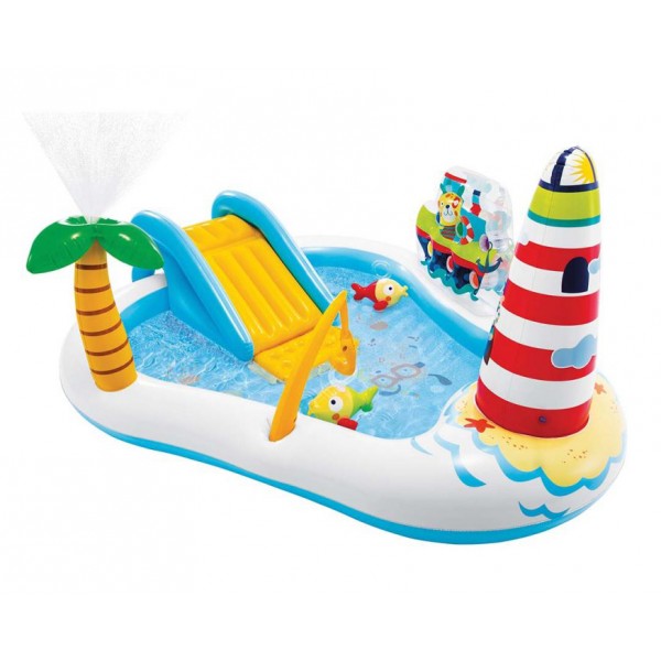 INTEX ΦΟΥΣΚΩΤΗ ΠΙΣΙΝΑ FISHING FUN PLAY 218X188X99CM