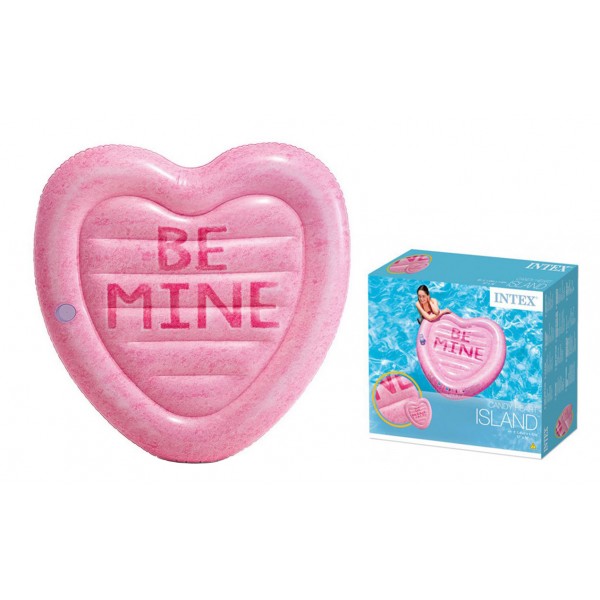 INTEX ΦΟΥΣΚΩΤΟ ΣΤΡΩΜΑ ΘΑΛΑΣΣΗΣ ΚΑΡΔΙΑ CANDY HEART 145Χ142CM