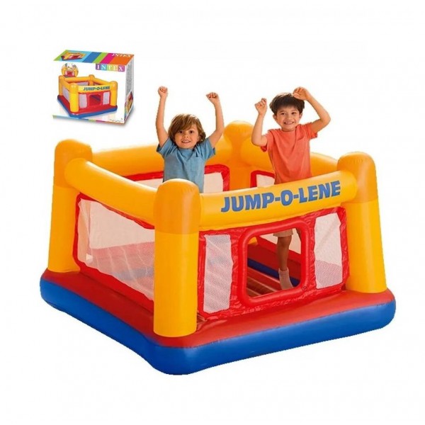 INTEX ΦΟΥΣΚΩΤΟ ΤΡΑΜΠΟΛΙΝΟ ΠΑΡΚΟ 174Χ174Χ112CM