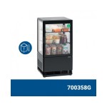 Ψυγείο βιτρίνα συντήρηση επιτραπέζιο μάυρο 700358G 43,5x38,5x80,5 εκ