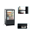 Ψυγείο βιτρίνα συντήρηση επιτραπέζιο μάυρο 700358G 43,5x38,5x80,5 εκ