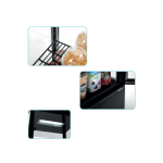 Ψυγείο βιτρίνα συντήρηση επιτραπέζιο μάυρο 700358G 43,5x38,5x80,5 εκ