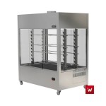 Επαγγελματική ψησταριά-σούβλα βαγονέτο με 12 σούβλες-3 ατέρμονες επιδαπέδια VKN-VAG33(aisi 304) 180χ150χ205 εκ