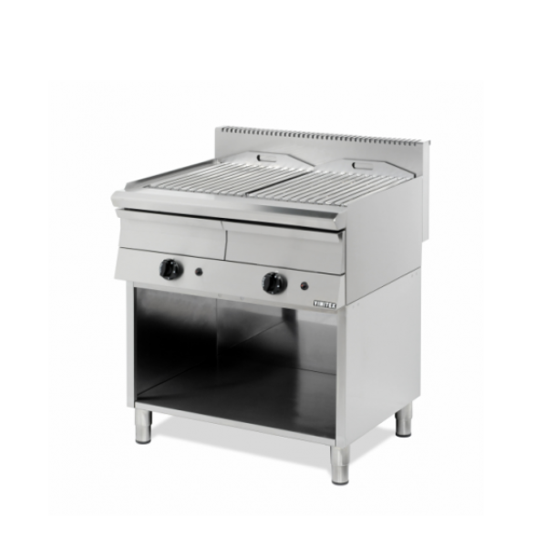 Επιδαπέδια Σχαριέρα αερίου με πέτρα λάβας 80X70X87 εκ VMX-752V MD