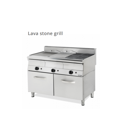 Επιδαπέδια Σχαριέρα αερίου με πέτρα λάβας 120X70X87 εκ VMX-753V MD