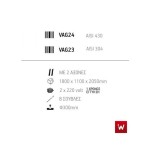 Επαγγελματική ψησταριά-σούβλα βαγονέτο με 8 σούβλες-2 ατέρμονες επιδαπέδια VKN-VAG24(aisi 430) 180χ110χ205 εκ