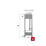 Επαγγελματική ψησταριά-σούβλα βαγονέτο με 4 σούβλες-1 ατέρμονα επιδαπέδια VKN-VAG13(aisi 304) 180χ70χ205 εκ