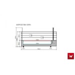 Επαγγελματική ανοξείδωτη επιδαπέδια ψησταριά κάρβουνου με σούβλες τρείς ατέρμονες και χοάνη VKN-LGH9 160χ110χ200 εκ