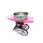 Επαγγελματικη μηχανη μαλλι της γριας – Ø 52cm - ΡΟΖ με καρότσι και καπάκι MAX-09506002