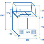 Ψυγείο σαλατών BB 90