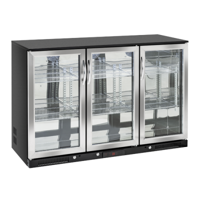 BACK BAR BBA 348 με 3 ανοιγόμενες ανοξείδωτες πόρτες