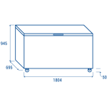 Τυφλός καταψύκτης CF 608 600lt