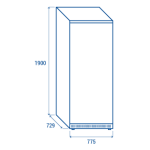 Καταψύκτης CN 6 - 600lt (Ενεργειακής κλάσης Α)