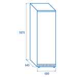 Καταψύκτης CNX 4 - 400lt (Ενεργειακής κλάσης Α)