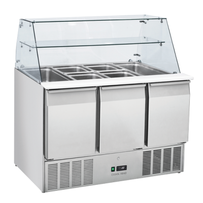 Ψυγείο σαλατών CRQ 93A - GN1/1 (ΑΝΟΙΧΤΗ ΕΠΙΦΑΝΕΙΑ ΕΡΓΑΣΙΑΣ)