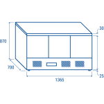 Ψυγείο πίτσας CRZ 93A - GN1/1