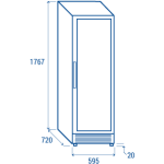 Ψυγείο κρασιού CW 400 (δυνατότητα εντοιχισμού) 470lt