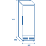 Βιτρίνα συντήρησης DC 368 300lt