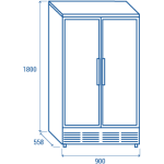Ψυγείο αναψυκτικών DC 728 450lt CH-DC 728