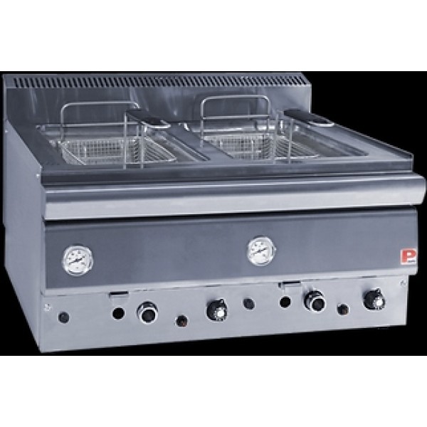 Φριτέζα αερίου επιτραπέζια 8+8 lt 80x70x34 εκ PN-270 FR