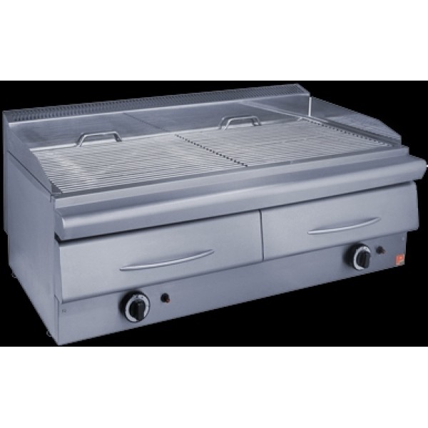 Γκριλ-σχάρα αερίου διπλή επιτραπέζια ΣΕΙΡΑ 55 110x53x34 εκ PN-GS 110
