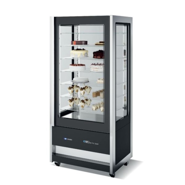 Βιτρίνα κατάψυξη-συντήρηση πανοραμική CRISTAL TOWER 93 RV TB/TNBLACK 