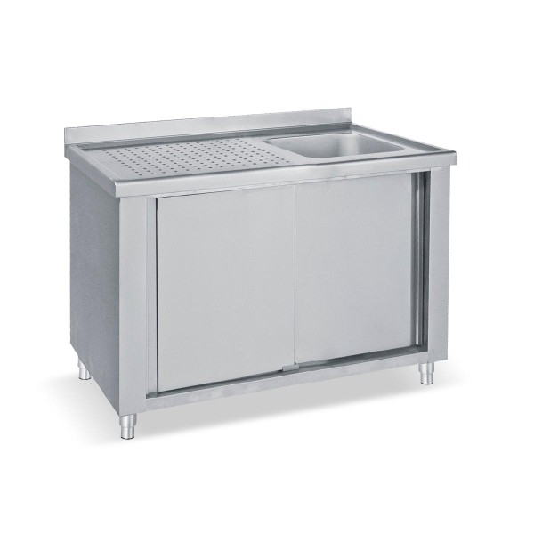 Λάντζα κλειστή με 1 γούρνα 60Χ60Χ85 εκ BM-LKE160