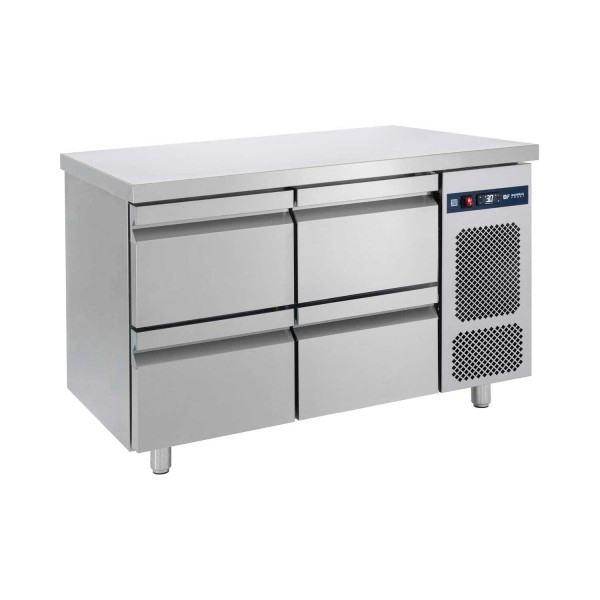 Ψυγείο πάγκος συντήρηση με 4 συρτάρια 124X70X85 εκ BM-PGC124S