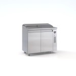 Ψυγείο saladette 2 πόρτες χωρίς μηχανή για 5 GN 1/4 105χ70χ126 εκ ID-PSM10570BAR.C