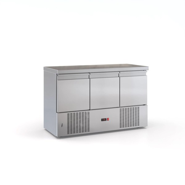 Ψυγείο πάγκος συντήρηση με 3 πόρτες μοτέρ κάτω 135X60X87.εκ ID-PSM 13560DM