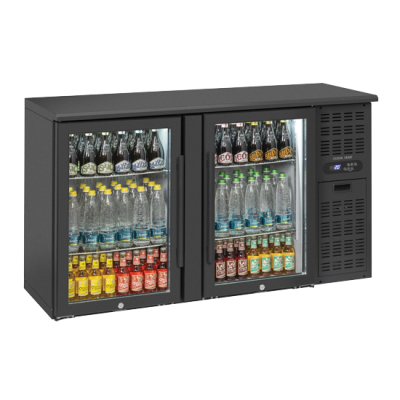BACK BAR QBG 200 με δύο γυάλινες ανοιγόμενες πόρτες