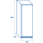 Καταψύκτης QNX 400 - 400 Lt