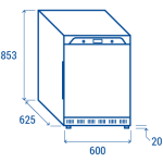 Ψυγείο αναψυκτικών συντήρηση QR 200B - 200lt